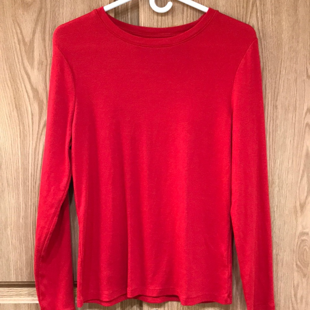 Long Sleeve Red T-shirt